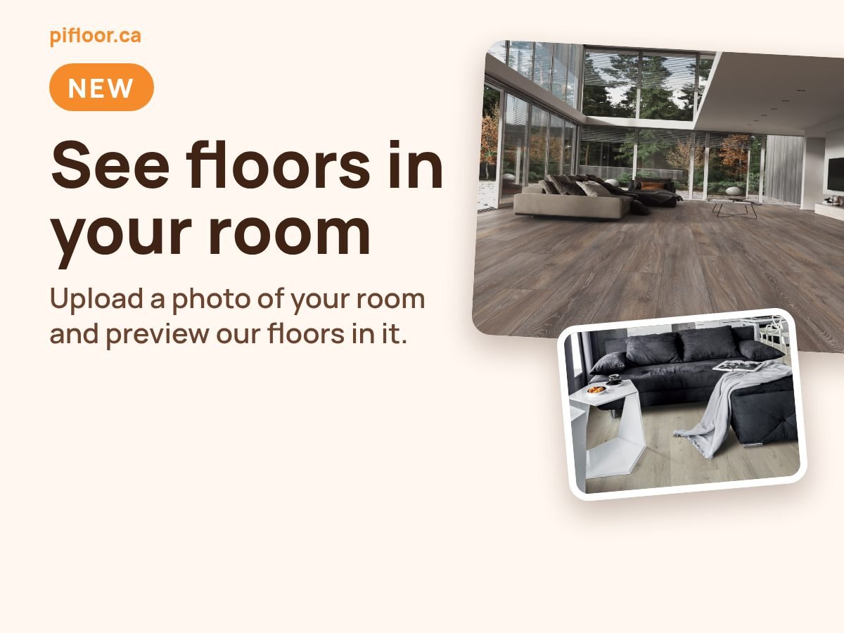 New on pifloor.ca: see floors in your room - upload a room photo and preview our floors