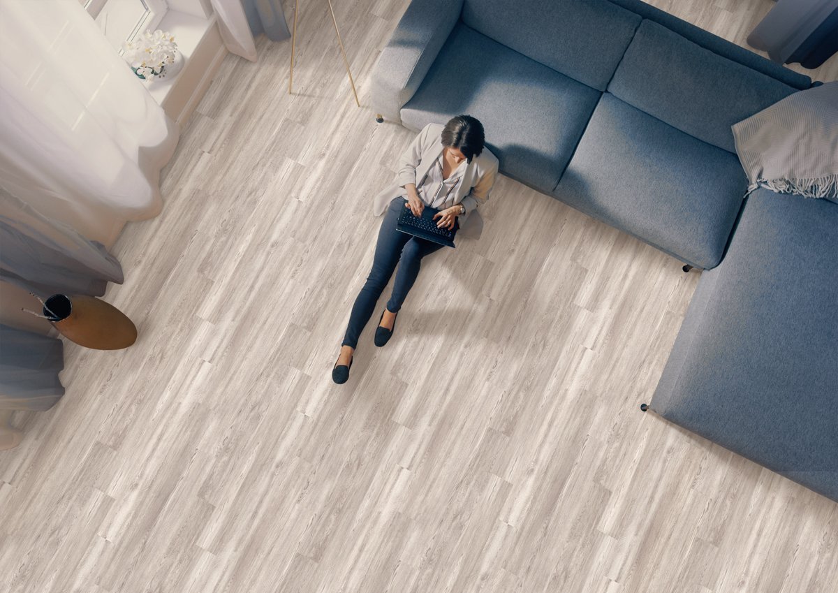 Seashell vinyl flooring by Floor Tek - view 2